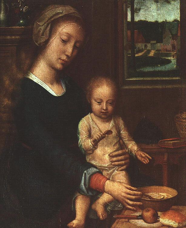 Gerard David The Madonna of the Milk Soup